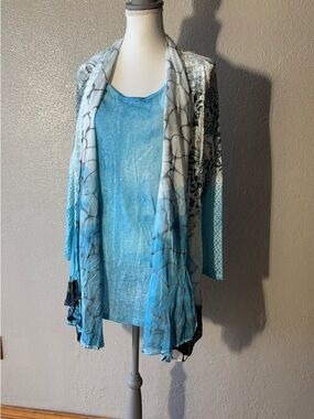 Kamana Tunic XL  Longline Open Cardigan Versatile Vacation
